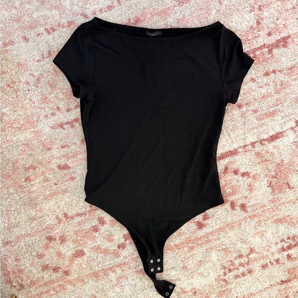 Black Womens One Piece Bodysuit